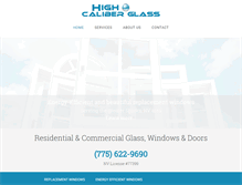 Tablet Screenshot of highcaliberglass.com